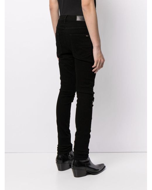 Amiri デニム Mx1 ローライズ スキニージーンズ カラー ブラック メンズ Lyst