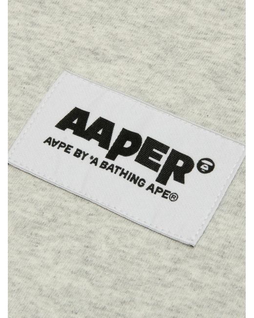 Aape By A Bathing Ape Gray Graphic T-Shirt for men