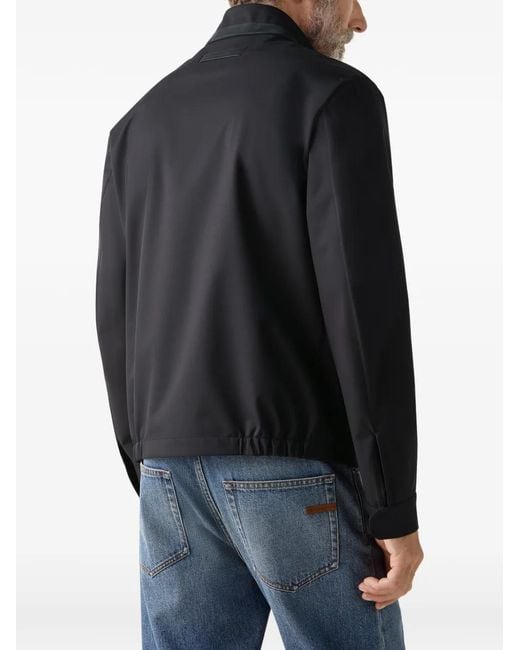 Zegna Blue Zip-Up Jacket for men