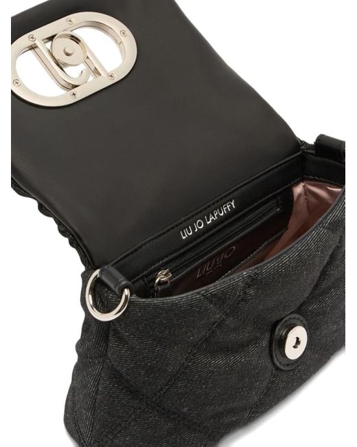 Liu Jo Black Small Lapuffy Cross-Body Bag