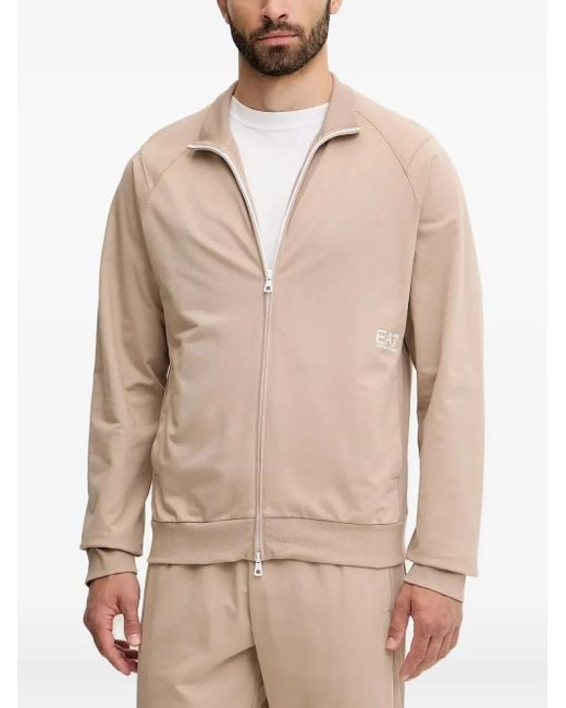Chándal con logo estampado EA7 de hombre de color Natural