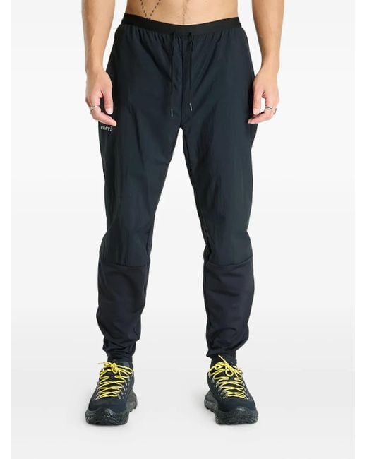 C.r.a.f.t Blue Zip Detail Light Trousers for men