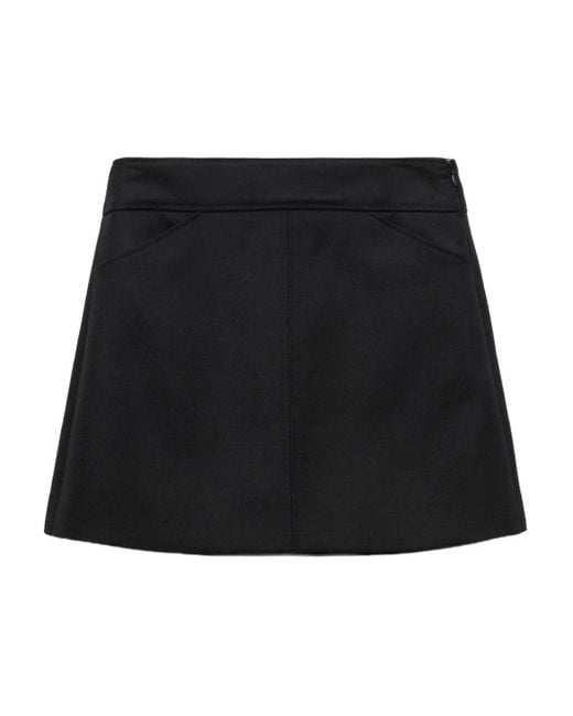 Dorothee Schumacher Wollen Mini-Rok in het Black