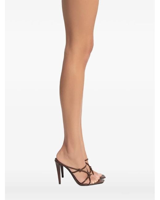 Giuseppe Zanotti White Key Knotted Sandals