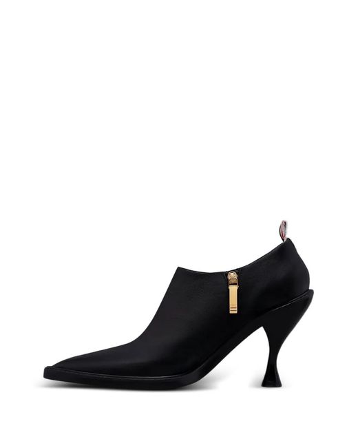 Thom Browne Black Nappa-Leather Ankle Boots