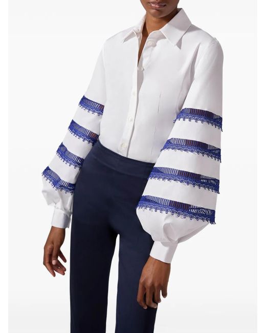 Carolina Herrera Blue Skinny Trousers