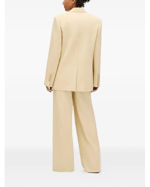 Another Tomorrow Natural Oversized Tailored Blazer