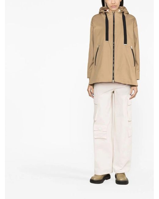 Herno Natural Reversible Zip-Up Hooded Jacket