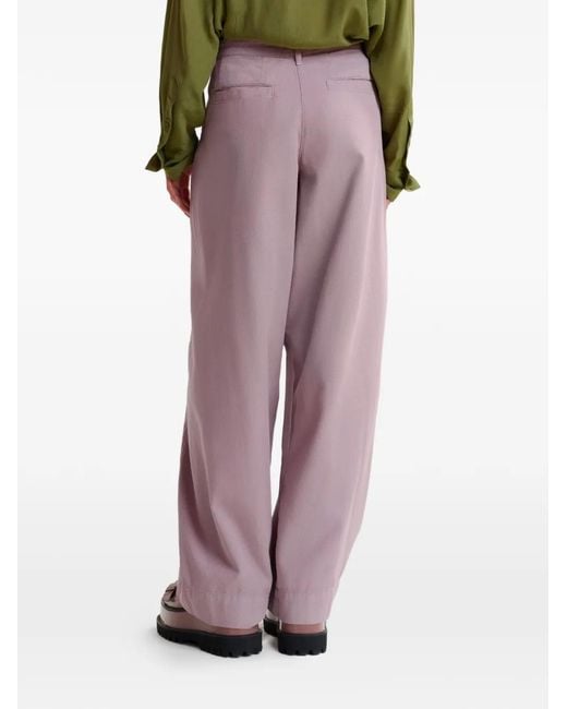 Essentiel Antwerp Joviaal Broek Met Wijde Pijpen in het Purple