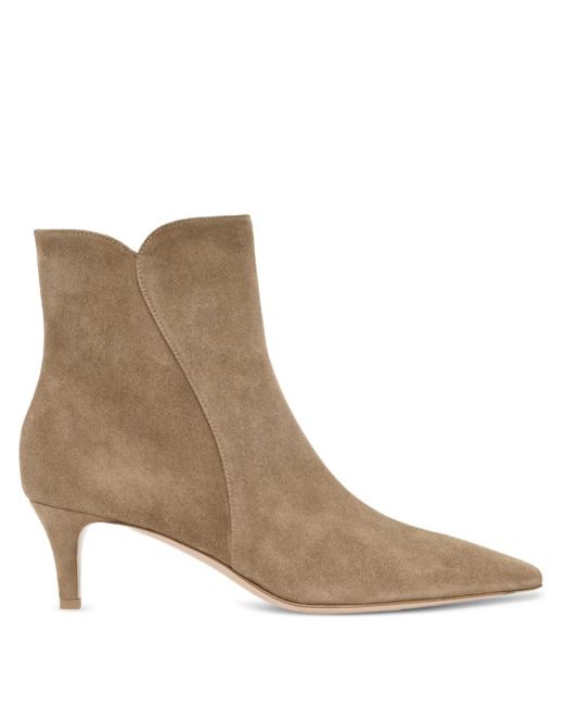 Botas Levy con tacón de 55 mm Gianvito Rossi de color Brown