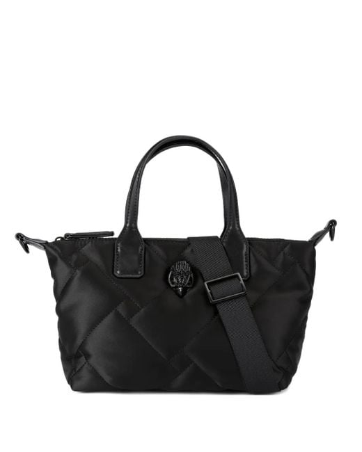 Kurt Geiger Black Quilted Eagle Head Shopper Bag