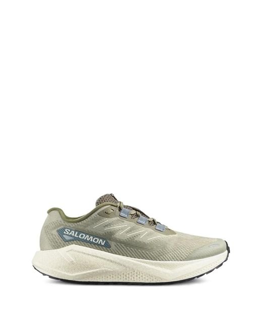 Salomon White Aero Blaze 3 Grvl Mesh Panelled Sneakers for men