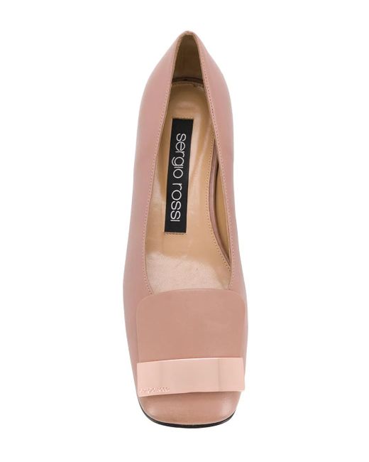 Sergio Rossi Pink Sr1 Ballerina Shoes