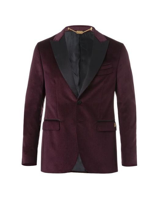 Billionaire Purple Brian Peak-Lapel Blazer for men