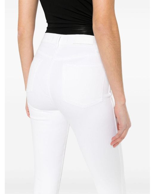 7 For All Mankind Bootcut Jeans in het White