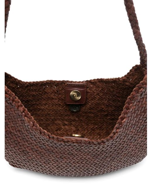 Borsa A Spalla Nova Luna di Dragon Diffusion in Brown