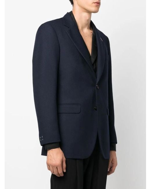 Maison Margiela Blue Single-Breasted Twill Blazer