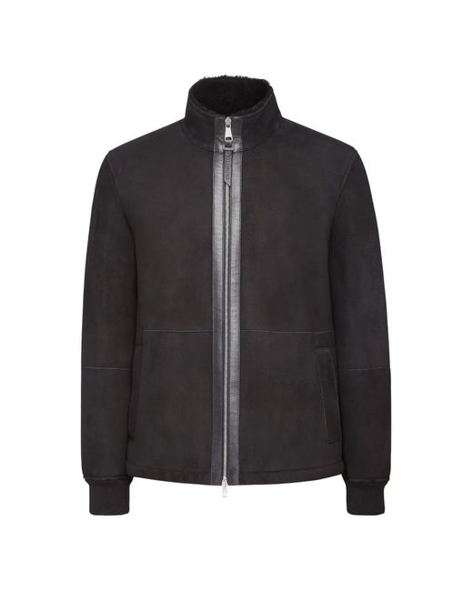 Billionaire Black Shearling Jacket for men