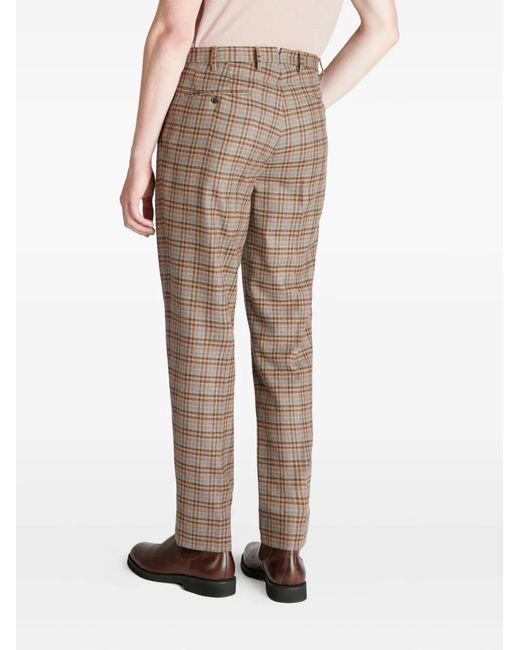 Slowear Natural Pantalon Droit À Carreaux for men