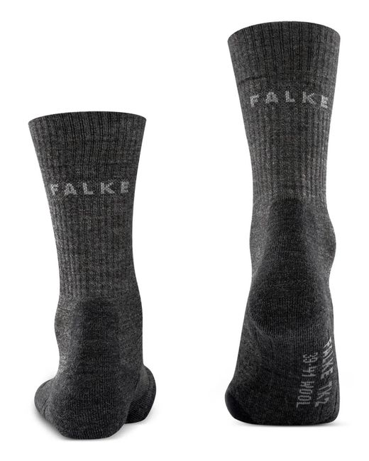 Falke Black Logo-Detail Crew Socks