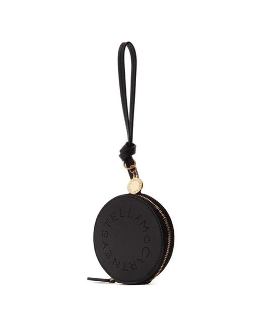 Stella McCartney Black Logo Keyring