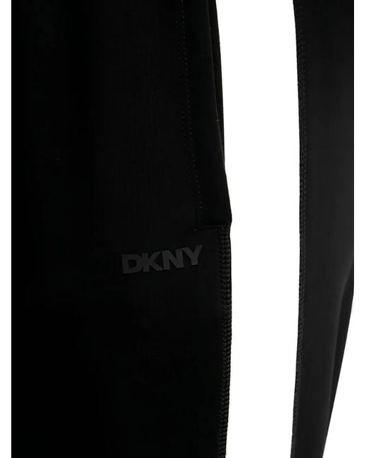 DKNY Black Pantalon À Bandes Latérales