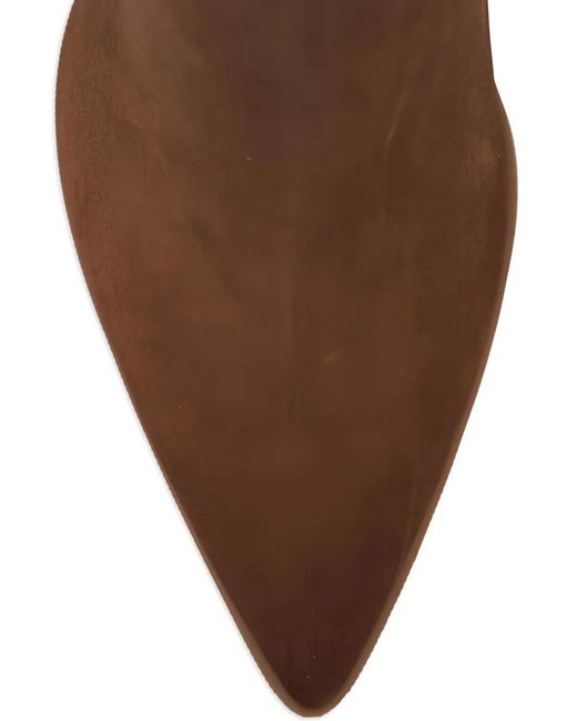 Santoni Brown Estel Pointed-Toe Boots