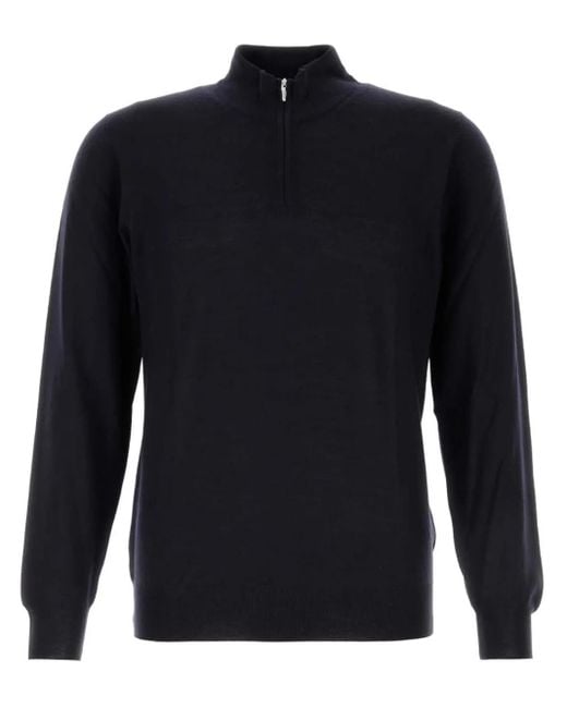 Fedeli Blue Favonio Sweater for men