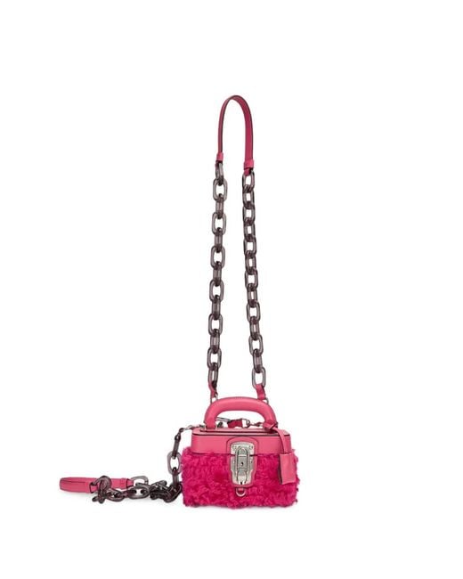 Moschino Pink Leather Shoulder Bag