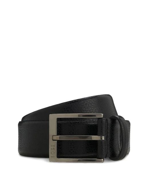 Boss Black Elloy Textured Buckle Belt for men