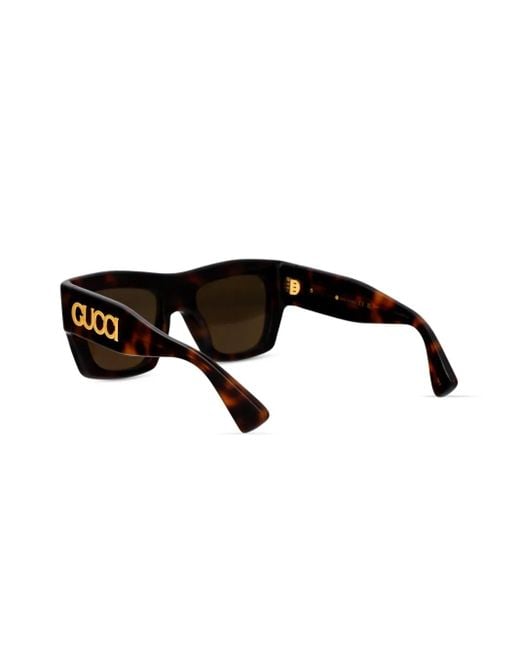 Gucci ロゴ サングラス Brown