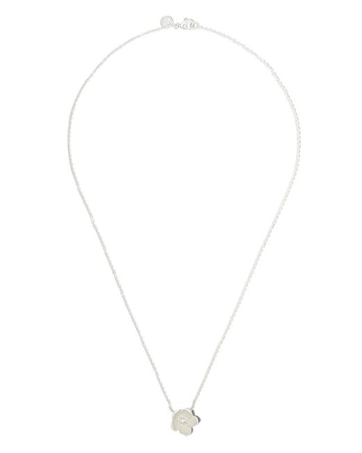 Shaun Leane White Cherry Blossom Diamond Large Flower Pendant Necklace