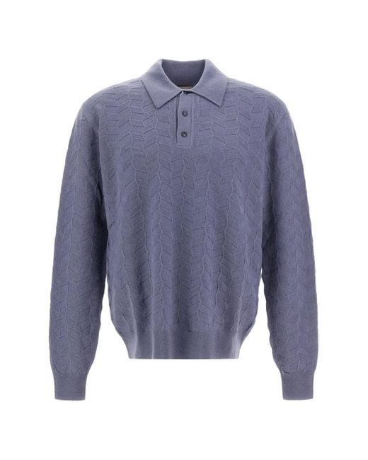 Pull Resort À Col Polo Herno pour homme en coloris Blue