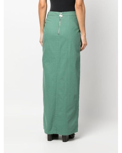 CANNARI CONCEPT Green High-waist Straight Skirt