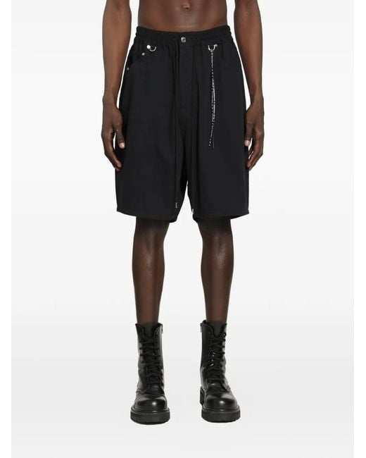 MASTERMIND WORLD Black Drawstring Shorts for men