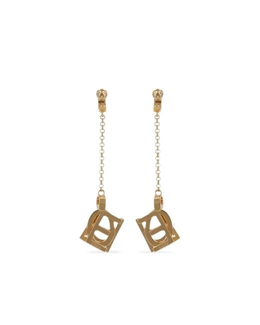 Chloé Metallic Geometric Drop Earrings