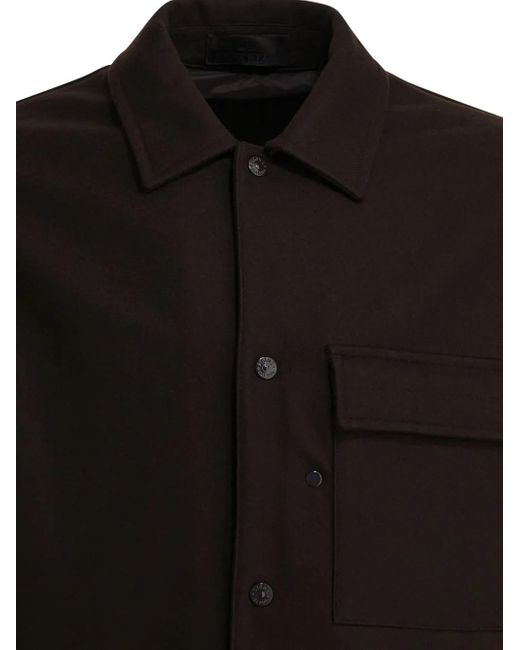Stone Island Hemdjacke mit aufgesetzten Taschen in Black für Herren
