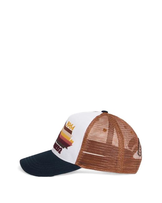 DSquared² Blue Embroidered Mesh-Panel Baseball Cap for men