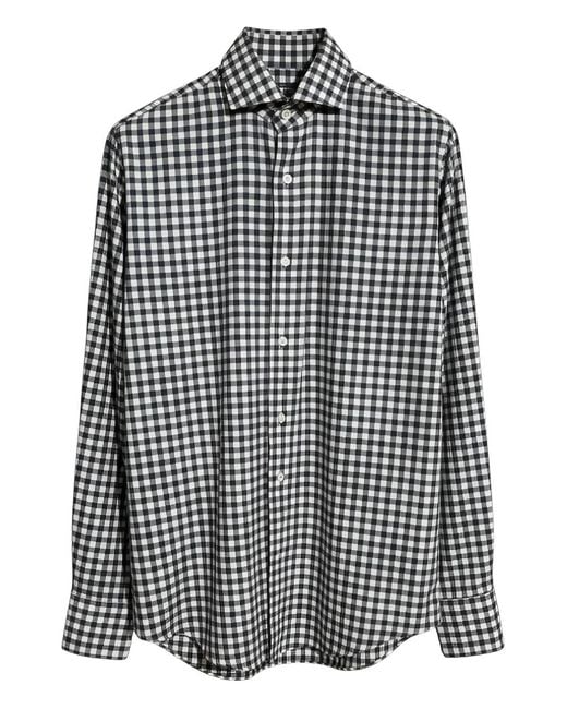Xacus Black Gingham Shirt for men