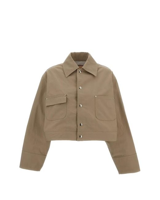 Plan C Natural Button-Fastening Jacket