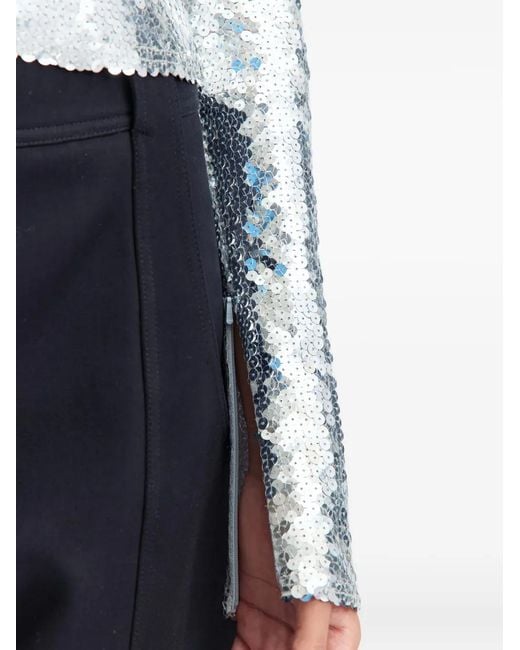 16Arlington Gray Loida Sequinned T-Shirt