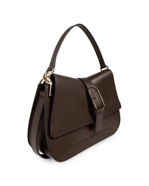 Furla Brown Flow Top Handle M Tote Bag