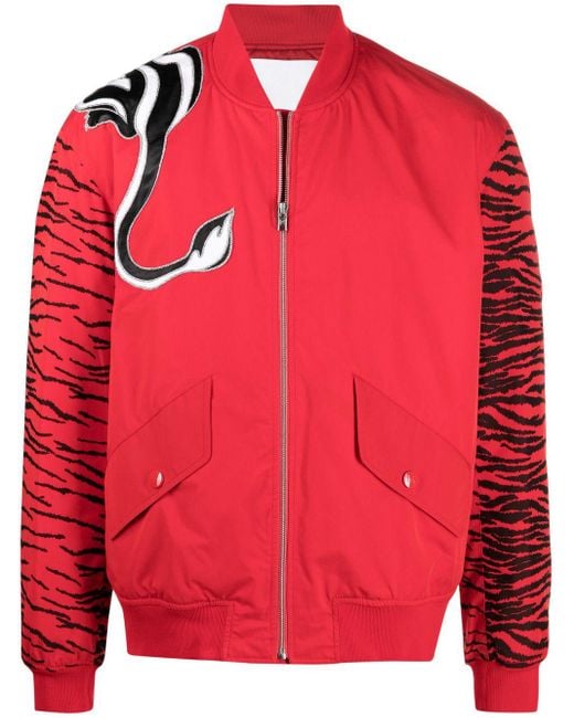 X Kansai Yamamoto veste bomber à motif tigre KENZO pour homme en coloris Red