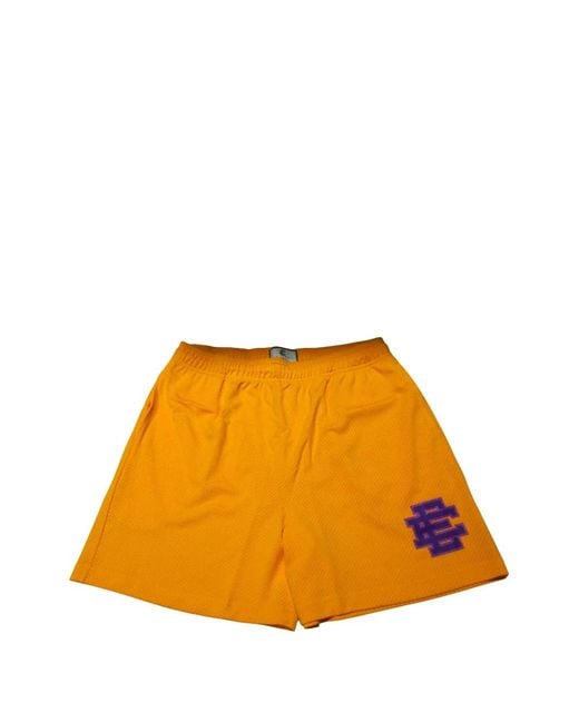 Eric Emanuel Orange Core Mesh Shorts for men