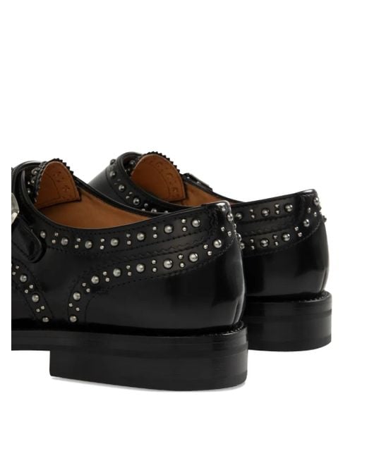 メンズ Church's スタッズ モンクストラップ シューズ Black