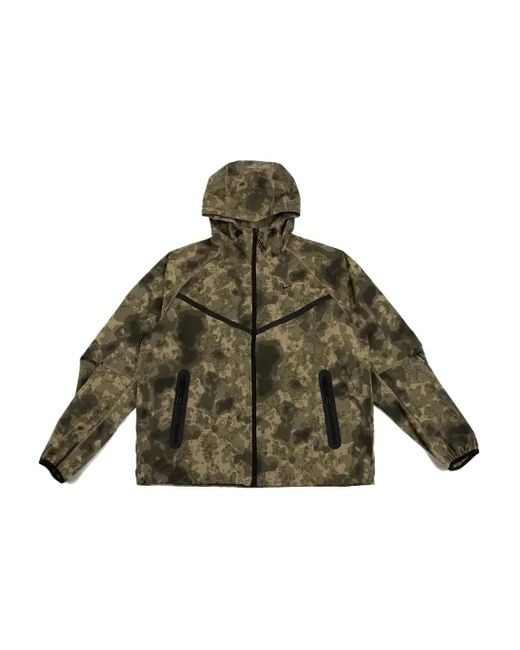 Nike Green Woven Hooded Windrunner Jacket for men