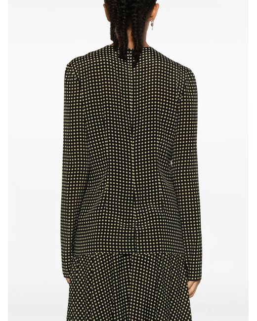 Philosophy Di Lorenzo Serafini Black Polka-Dot Blouse