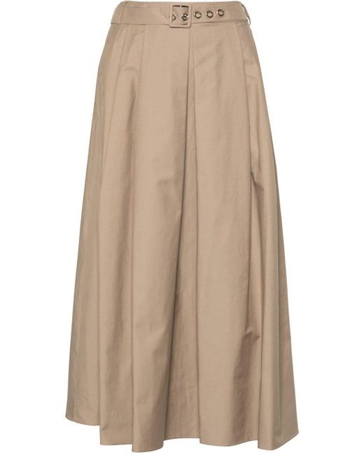 Max Mara Natural Moira Belted Skirt
