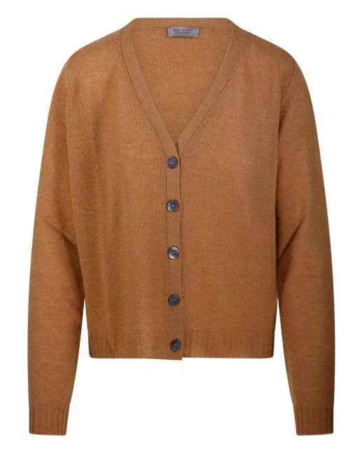 Be You Brown Cardigan Aus Kaschmir