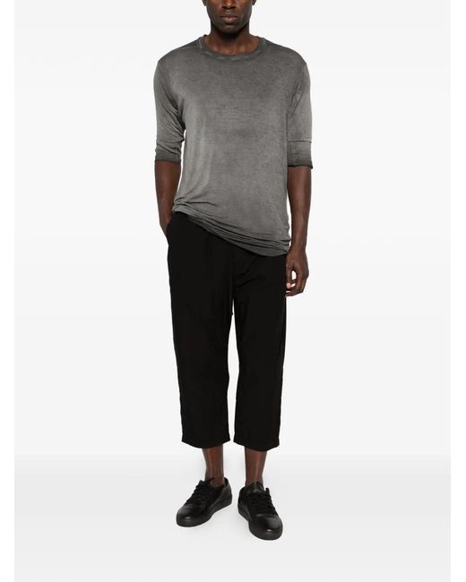 Thom Krom Black Drawstring Trousers for men
